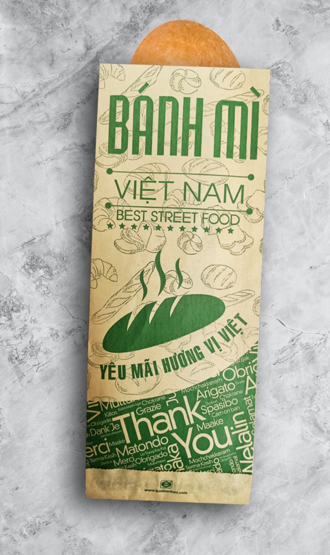 In 20000 túi giấy bánh mì ở Quảng Nam (mã tbm_1919) giấy thực phẩm giá tốt