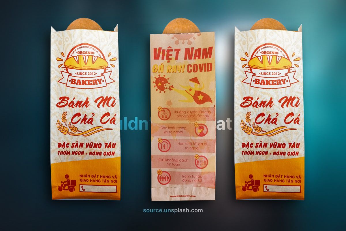 In 10000 bao gói bánh mì tại Quảng Nam (mã tbm_7823) giấy Kraft thiết kế miễn phí